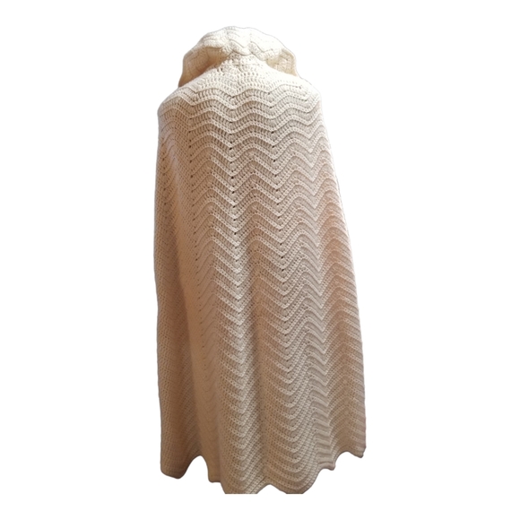 Handmade Victorian Cape Poncho With Hand openings Beautiful  One Size - Picture 2 of 16